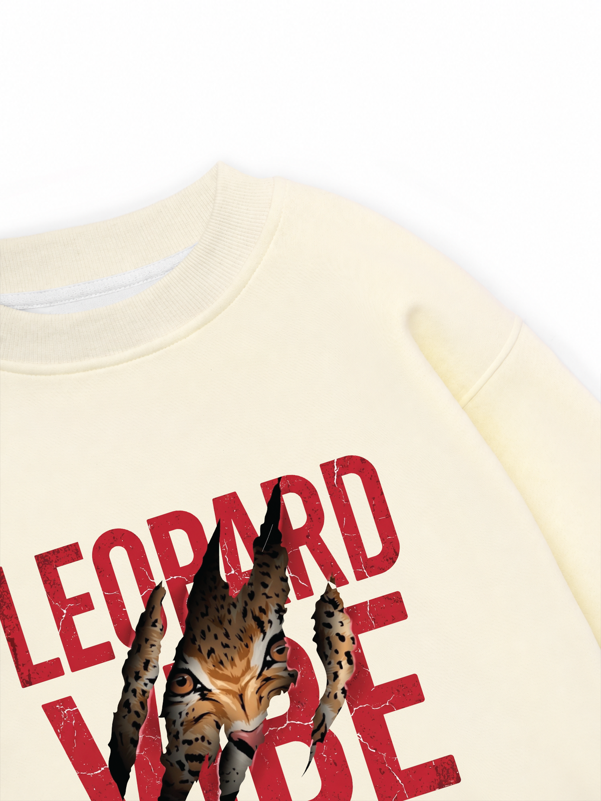Áo Sweater Nỉ Hai Da Leopard Rip