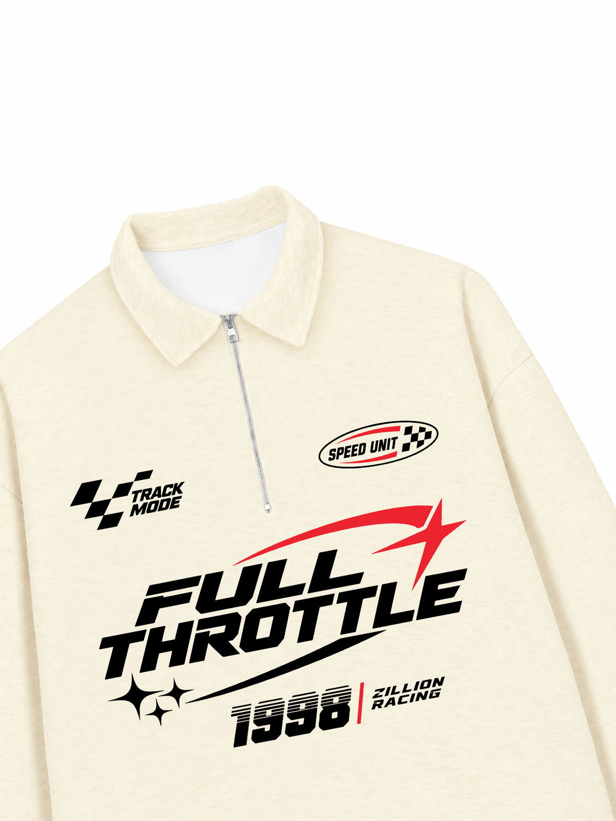 Áo Sweater Polo Nỉ Hai Da Full Throttle