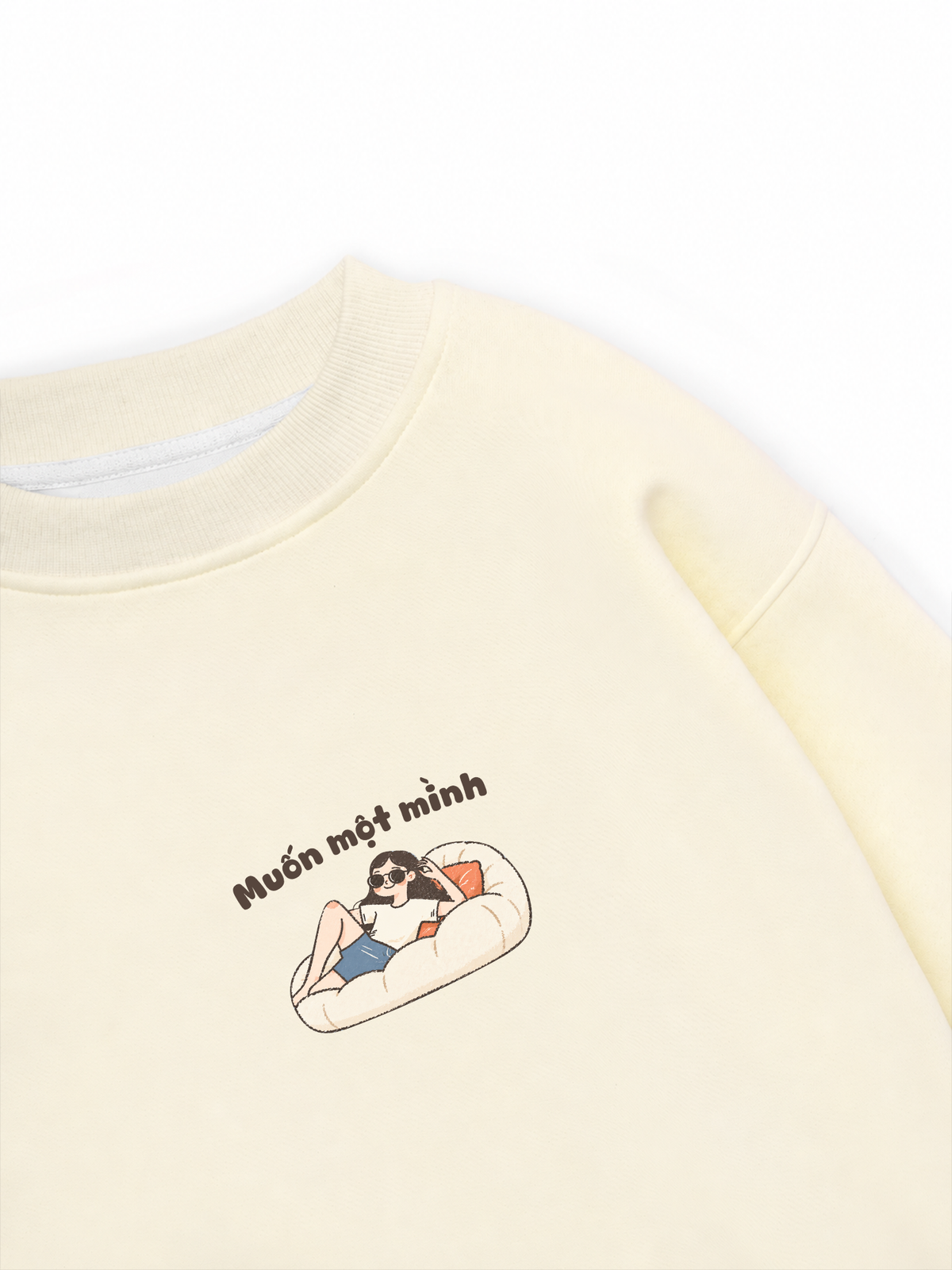 Áo Sweater Nỉ Hai Da Muốn Một Mình