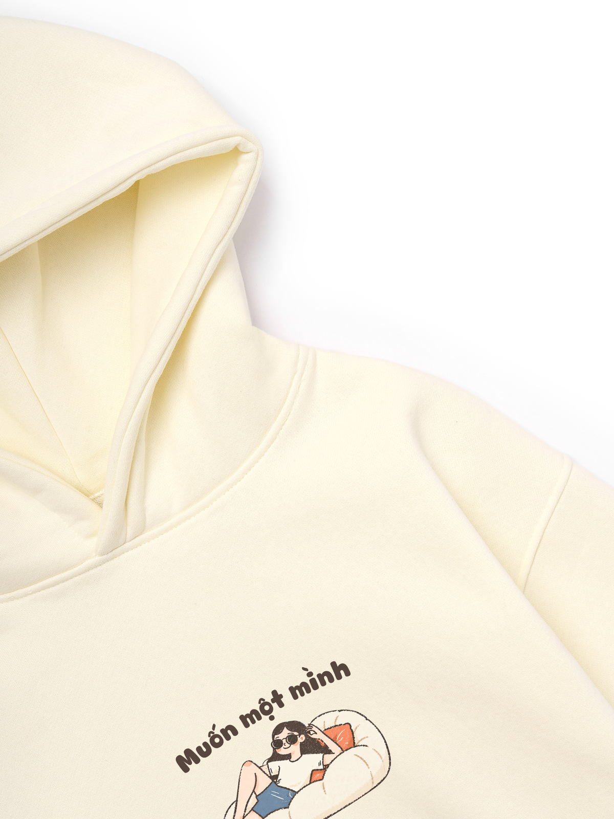 Áo Hoodie Nỉ Hai Da Muốn Một Mình