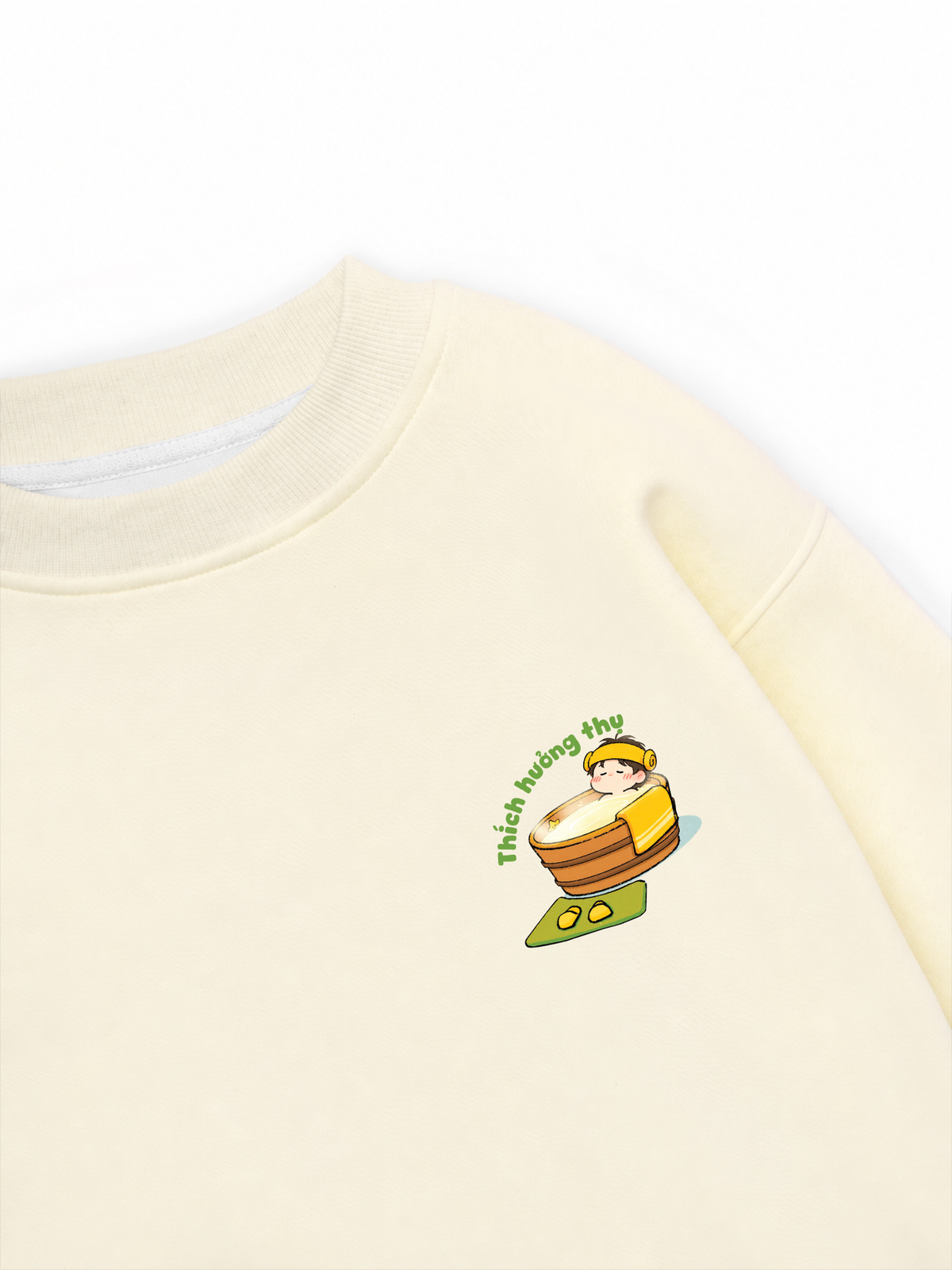 Áo Sweater Nỉ Hai Da Thích Hưởng Thụ