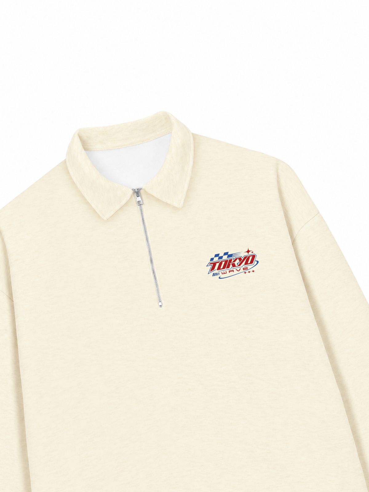 Áo Sweater Polo Nỉ Hai Da Tokyo Wave