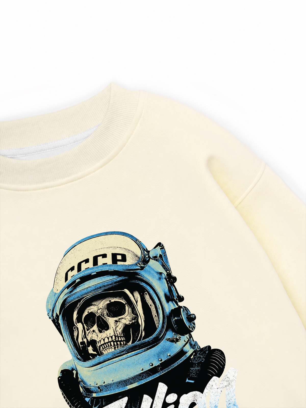 Áo Sweater Nỉ Hai Da Skull Cosmonaut