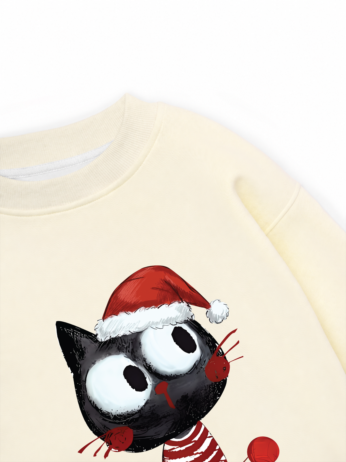 Áo Sweater Nỉ Hai Da Cute Cat