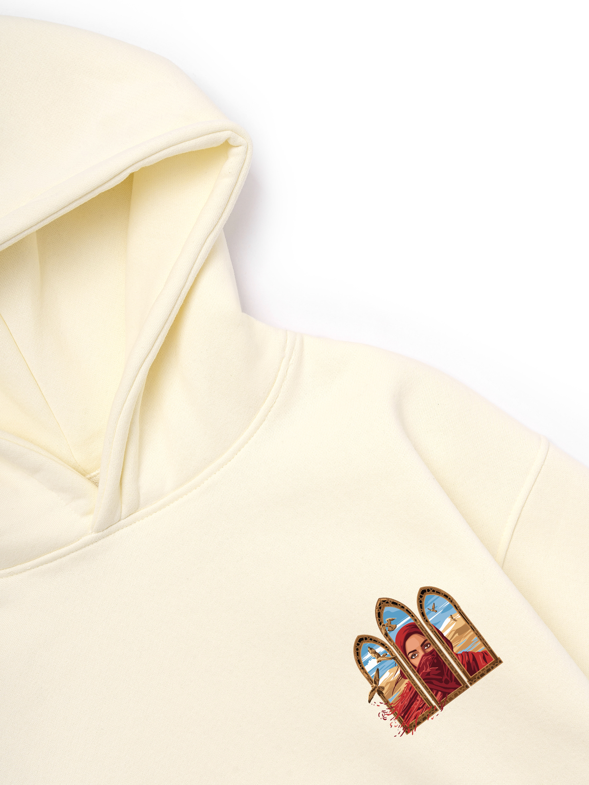 Áo Hoodie Nỉ Hai Da Desert Gaze