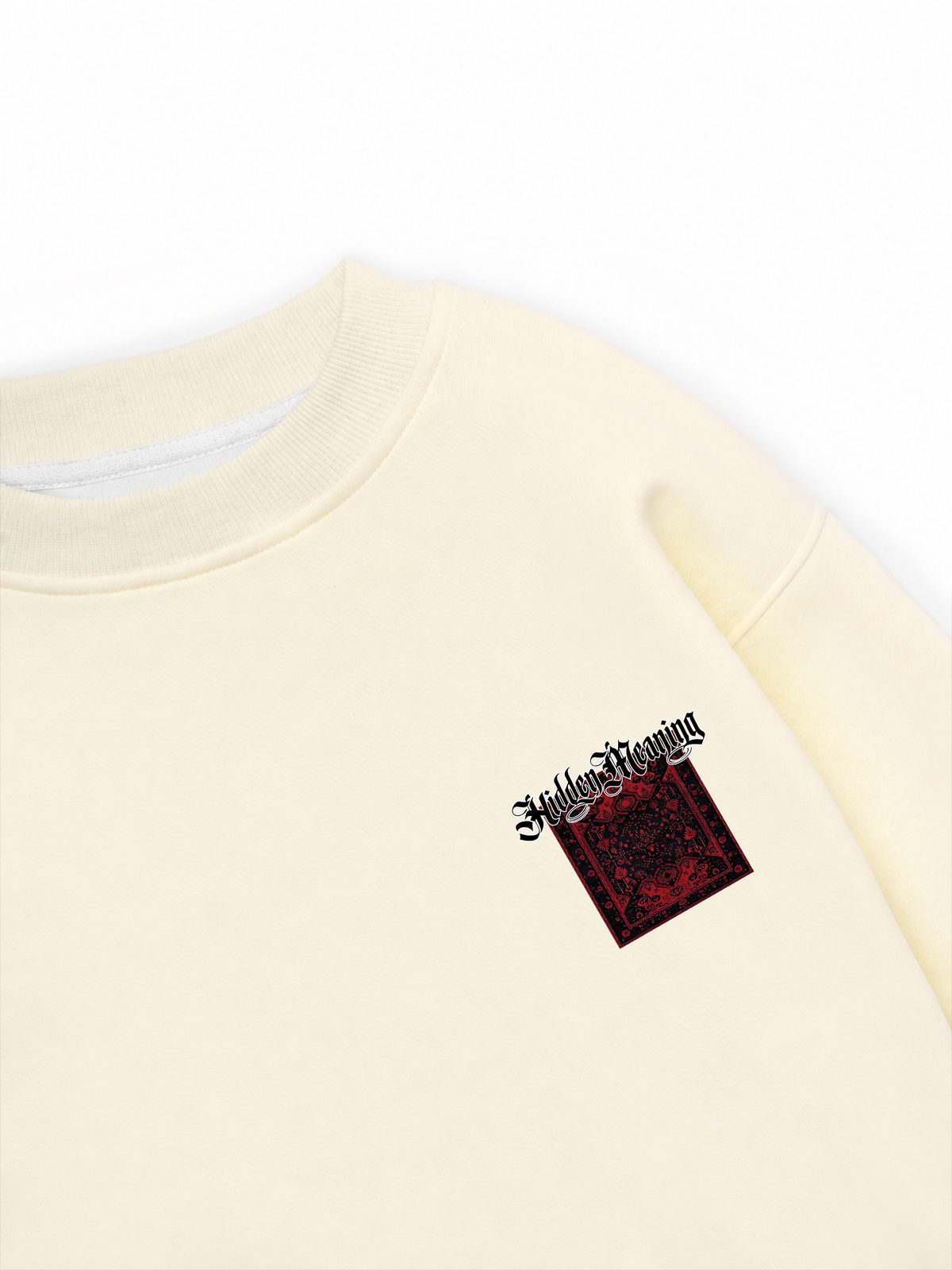 Áo Sweater Nỉ Hai Da Hidden Meaning Red Rug