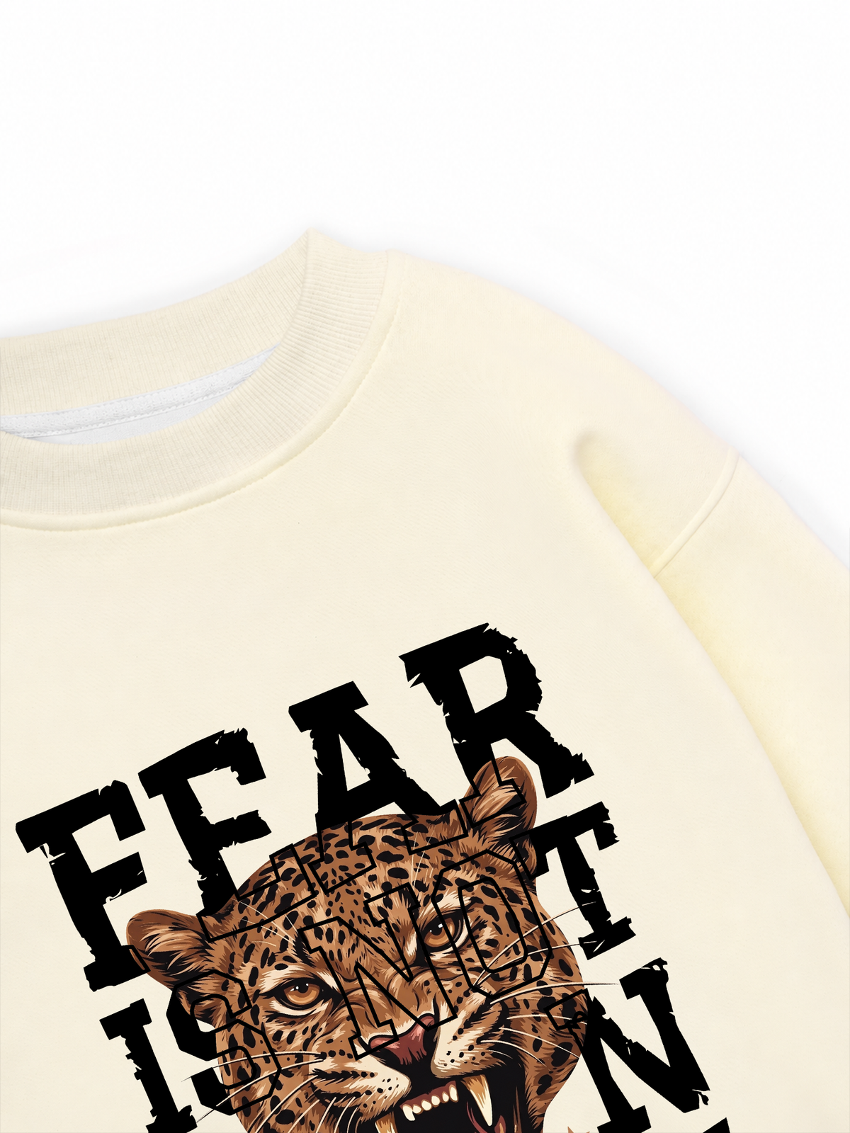Áo Sweater Nỉ Hai Da Fear Is Not An Option