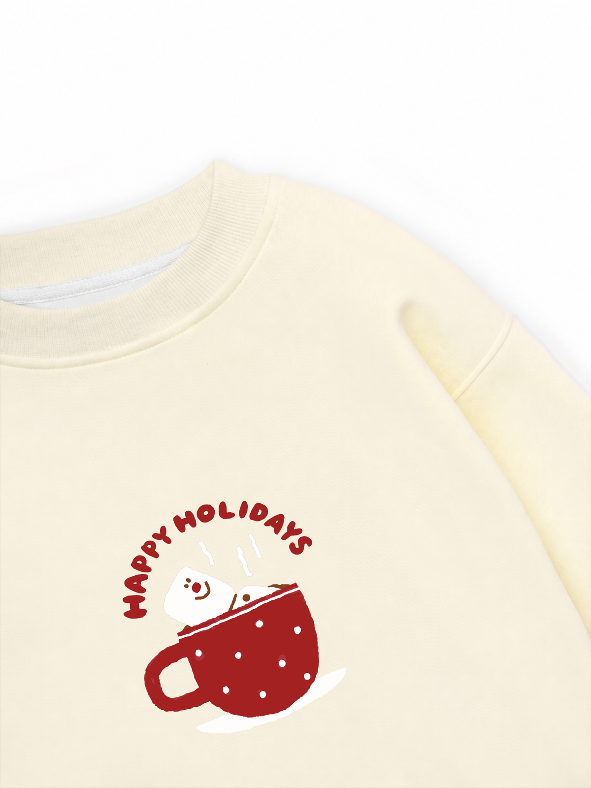 Áo Sweater Nỉ Hai Da Happy Holidays