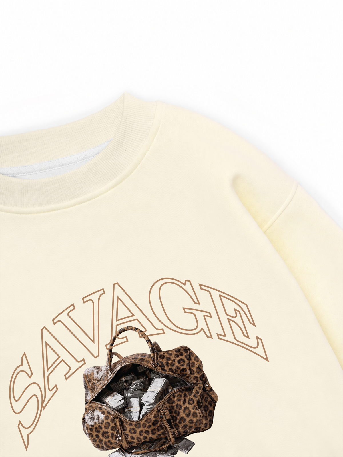 Áo Sweater Nỉ Hai Da Savage Stash