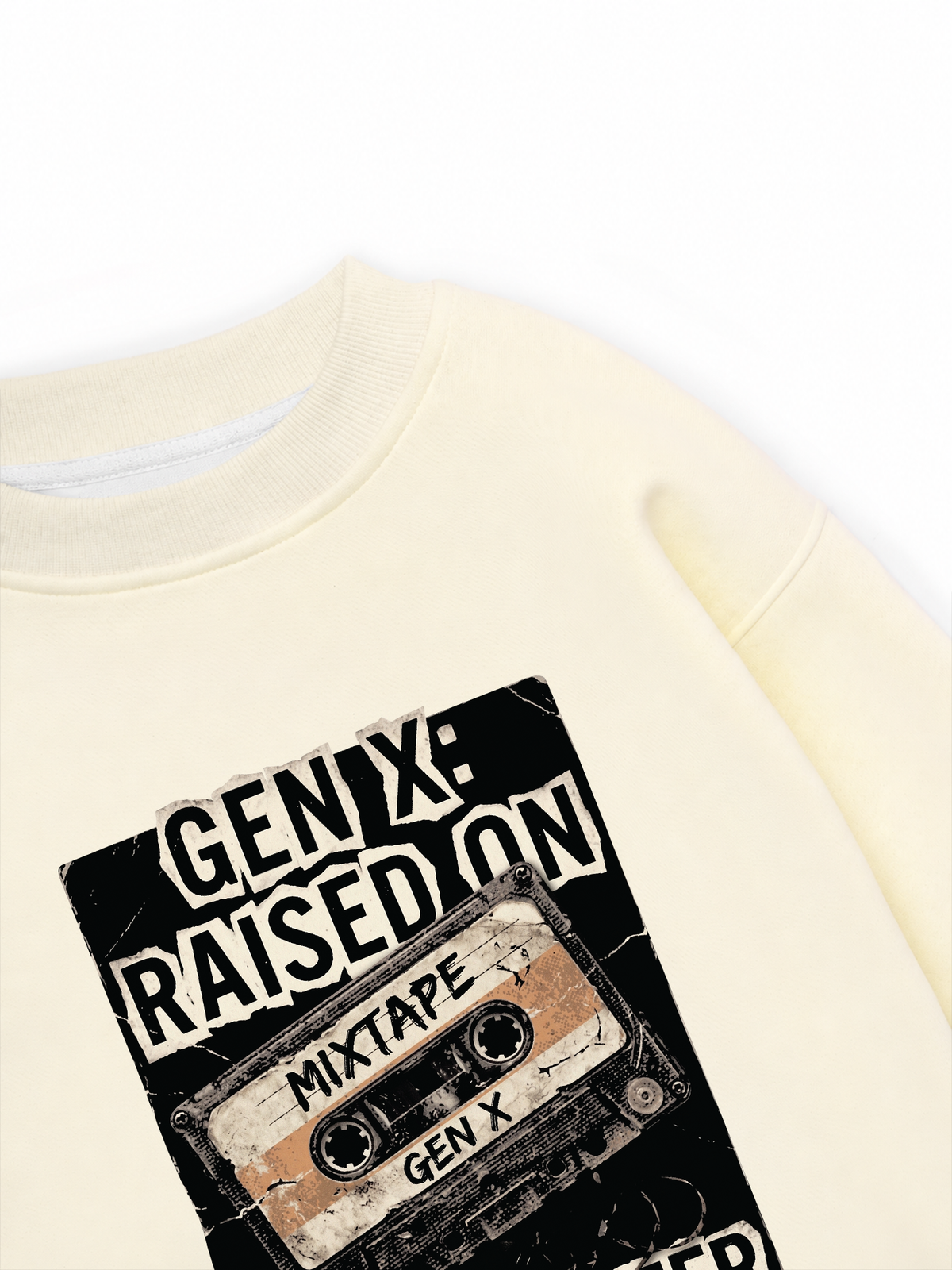 Áo Sweater Nỉ Hai Da Gen X Raised On