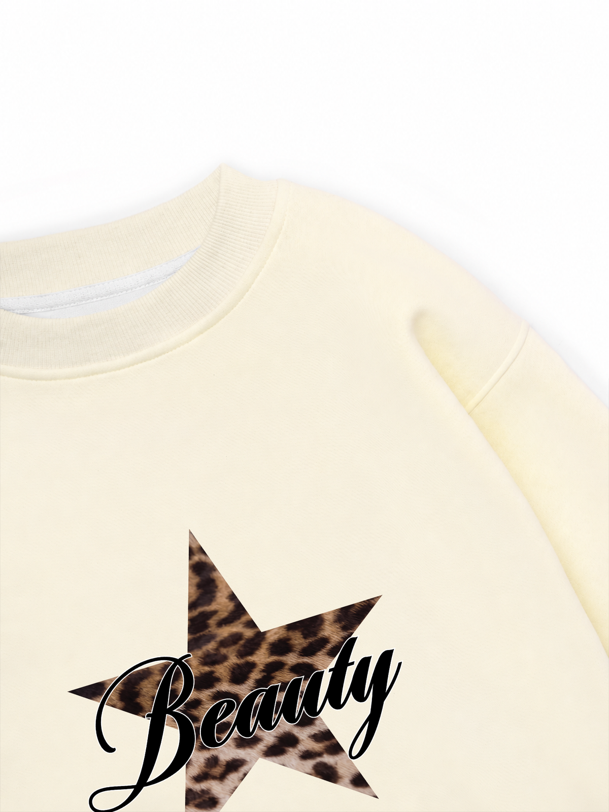 Áo Sweater Nỉ Hai Da Beauty Leopard Star