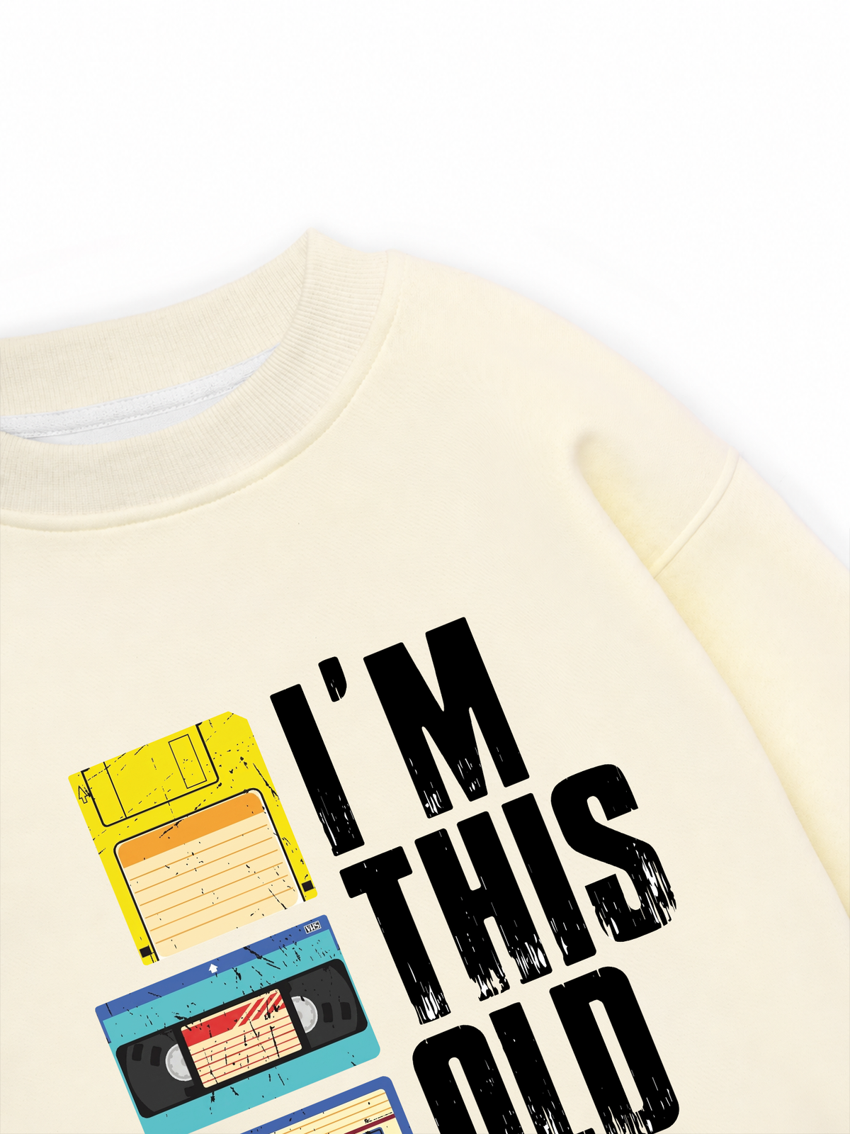 Áo Sweater Nỉ Hai Da I'm This Old