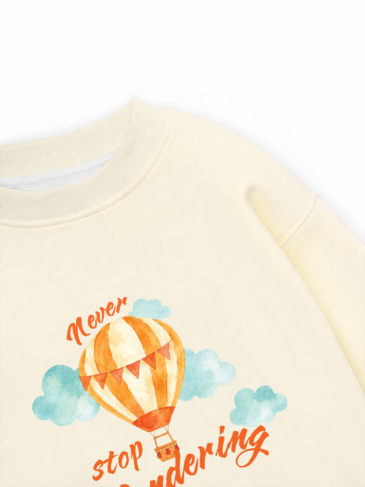 Áo Sweater Nỉ Hai Da Never Stop Wandering
