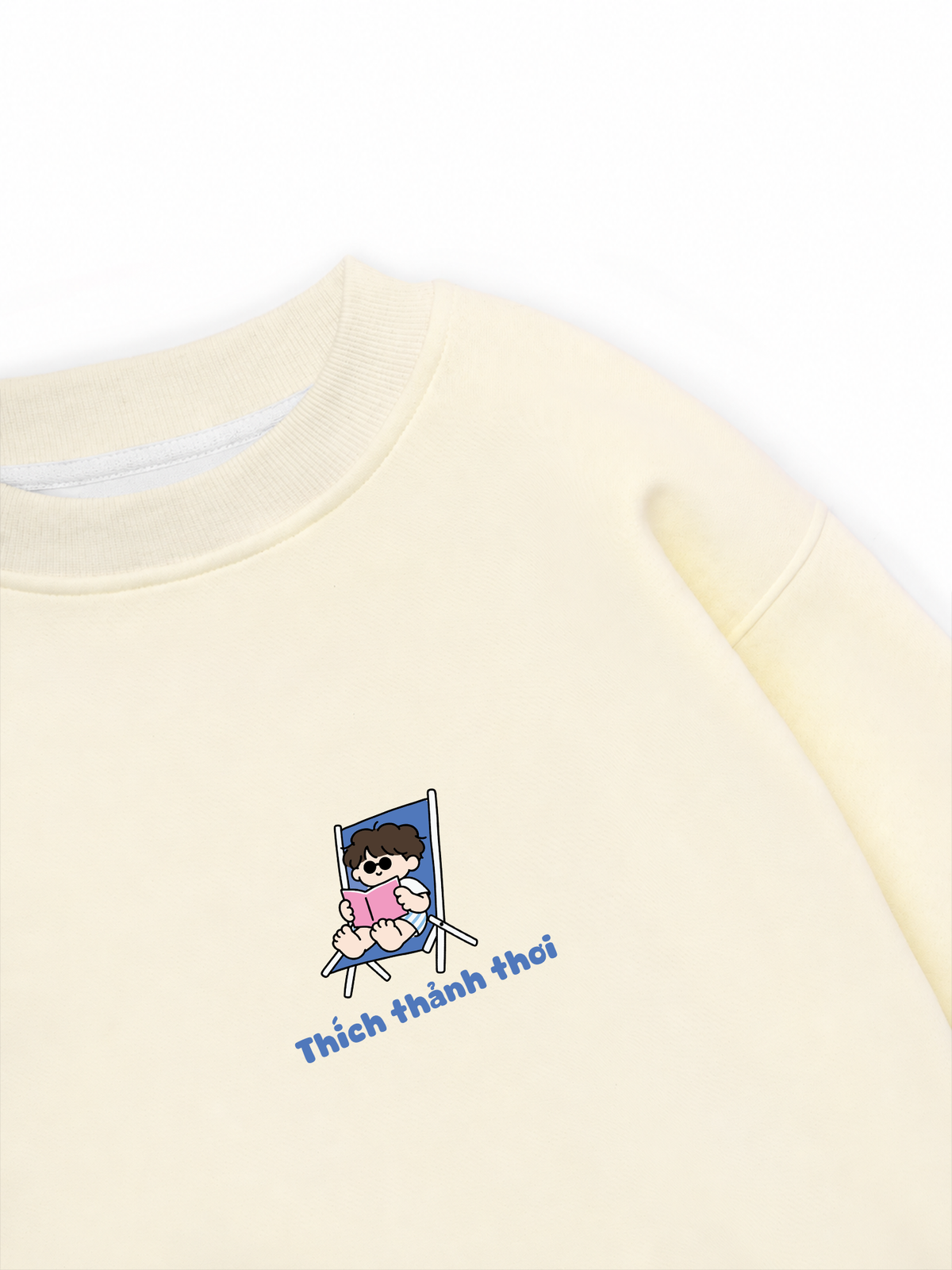 Áo Sweater Nỉ Hai Da Thích Thảnh Thơi