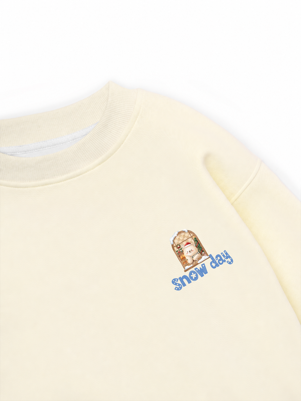 Áo Sweater Nỉ Hai Da Snow Day