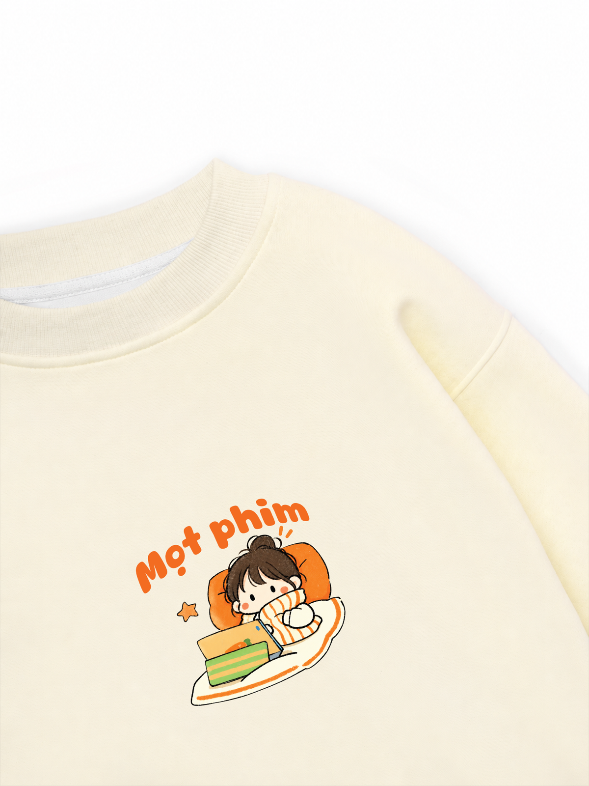 Áo Sweater Nỉ Hai Da Mọt Phim