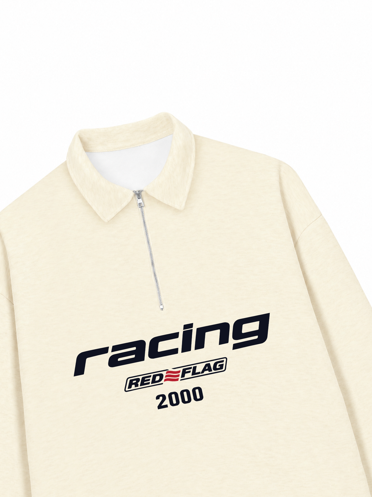 Áo Sweater Polo Nỉ Hai Da Racing Red Flag