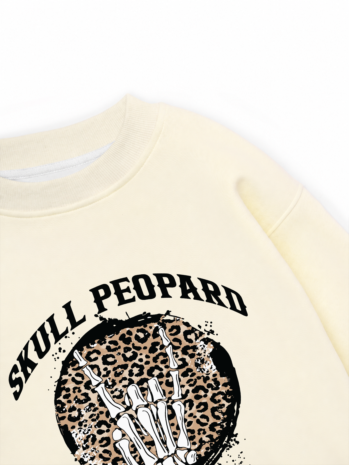 Áo Sweater Nỉ Hai Da Skull Leopard