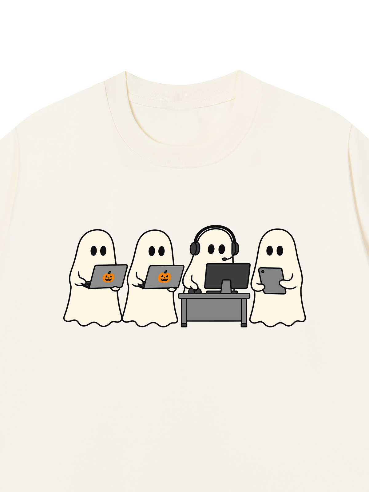 Áo Thun Relaxed Fit Ghost Office Squad