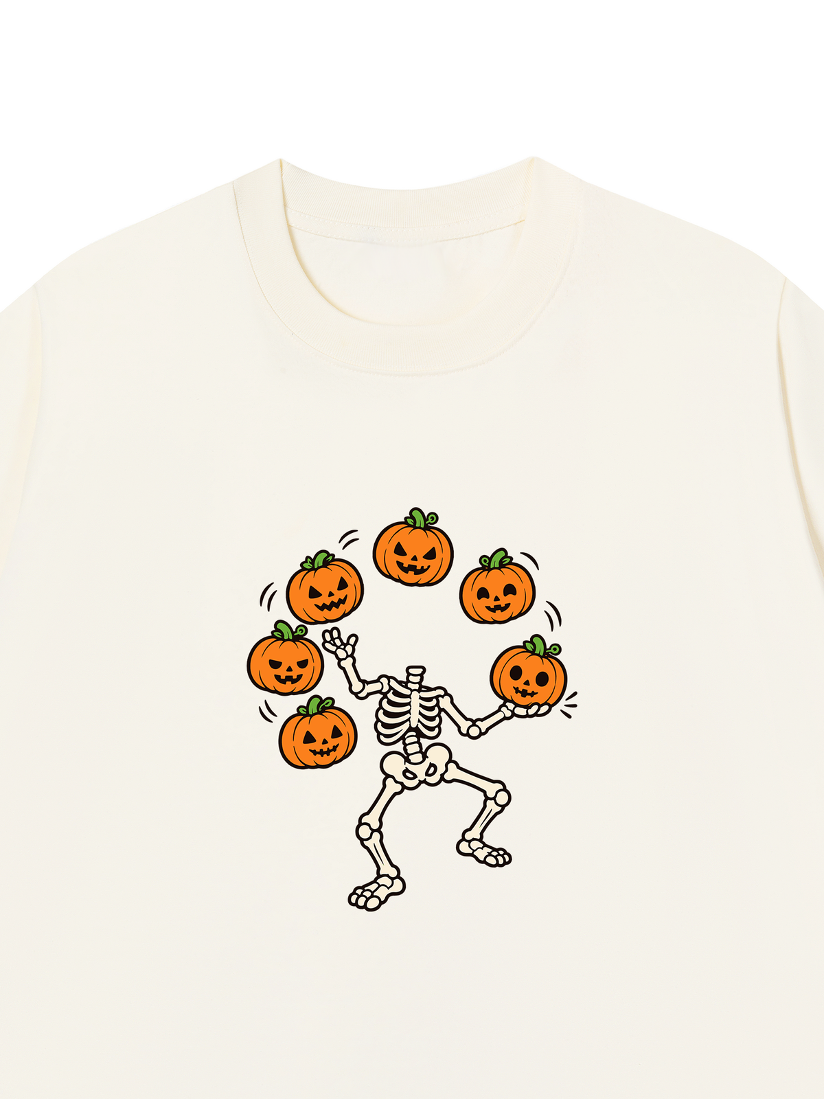 Áo Thun Relaxed Fit Pumpkin Juggler Skull
