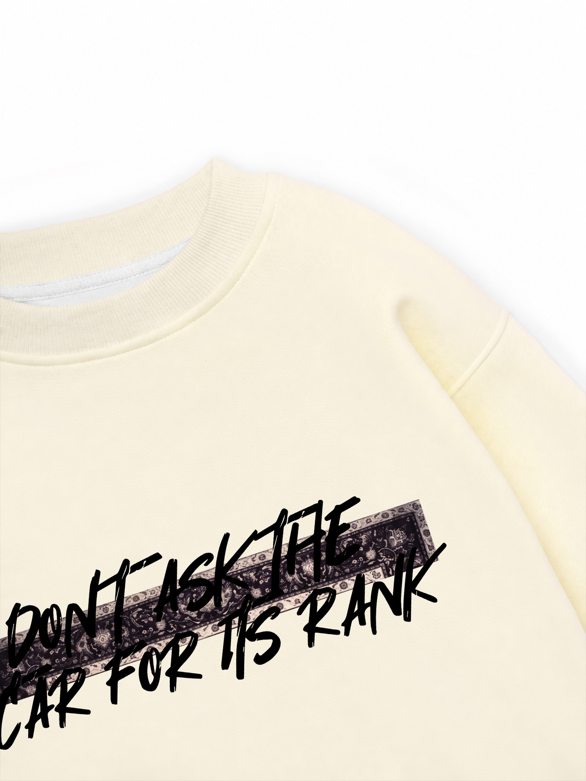 Áo Sweater Nỉ Hai Da Don't Ask The Car For Its Rank