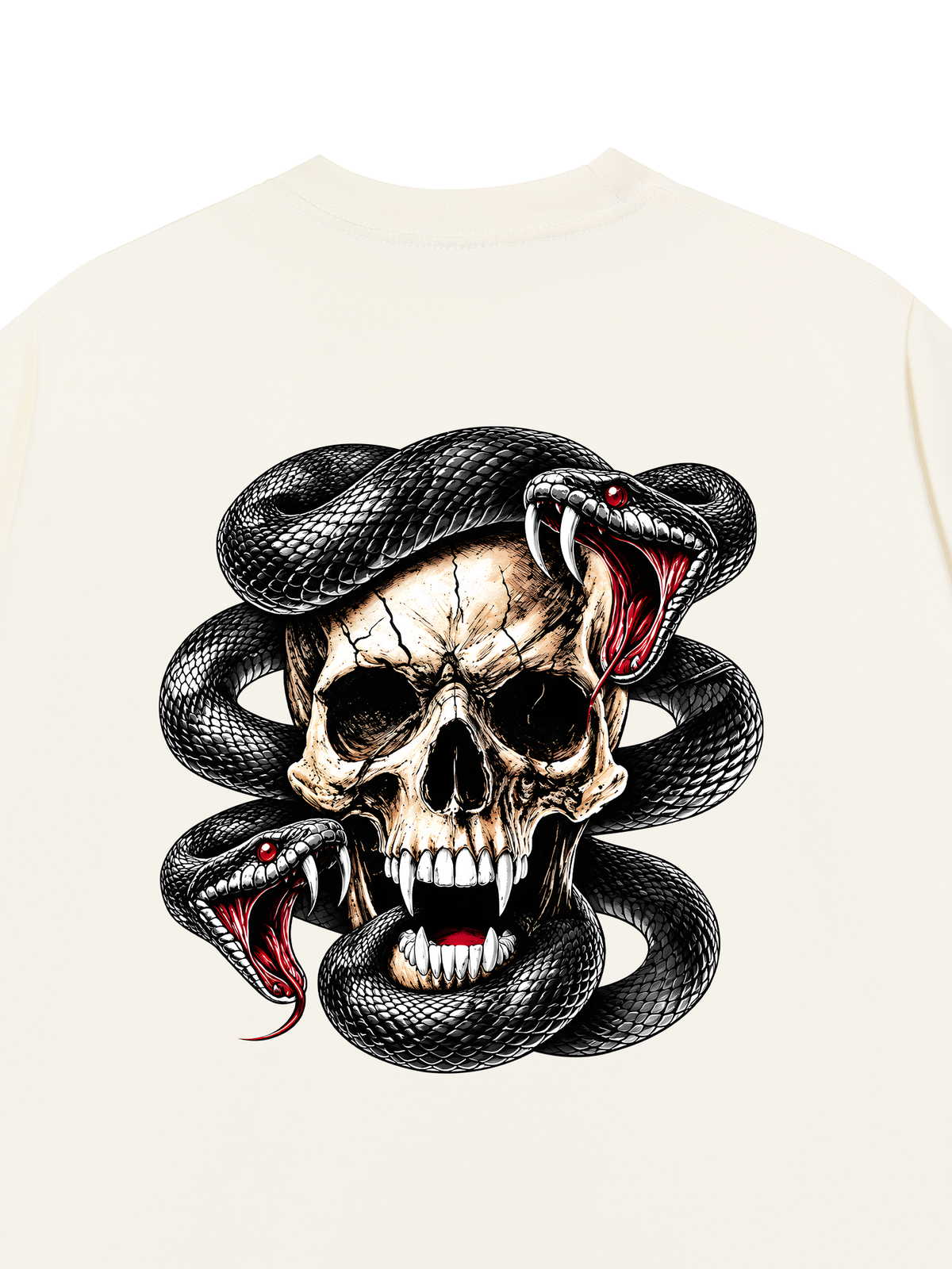 Áo Thun Relaxed Fit Viper Skull