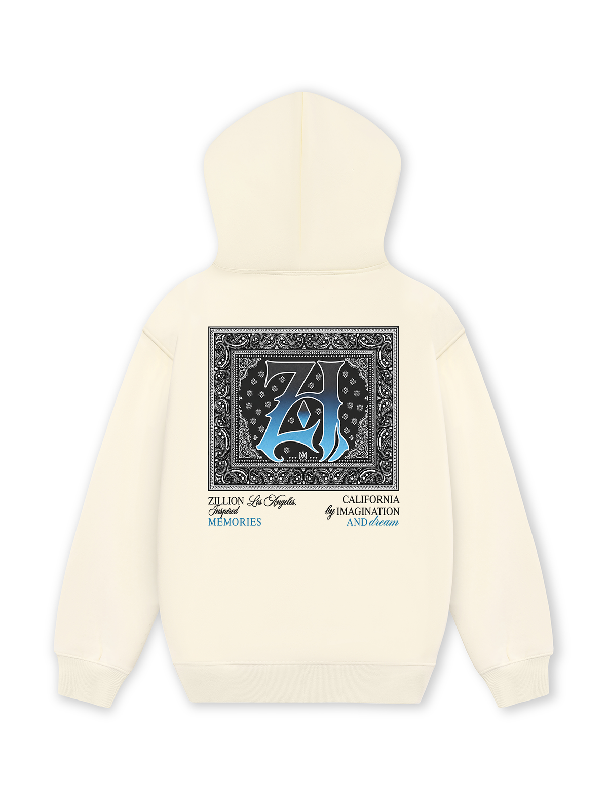 Áo Hoodie Nỉ Hai Da Hidden Meaning Zillion Black Blue Bandana