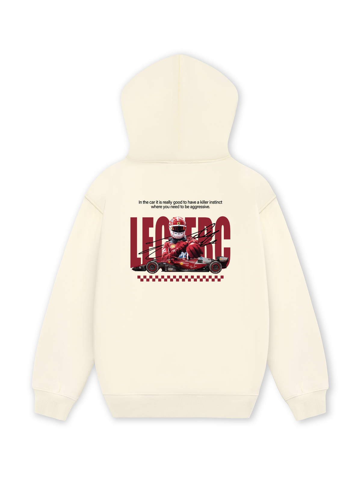 Áo Hoodie Nỉ Hai Da Car Leclerc