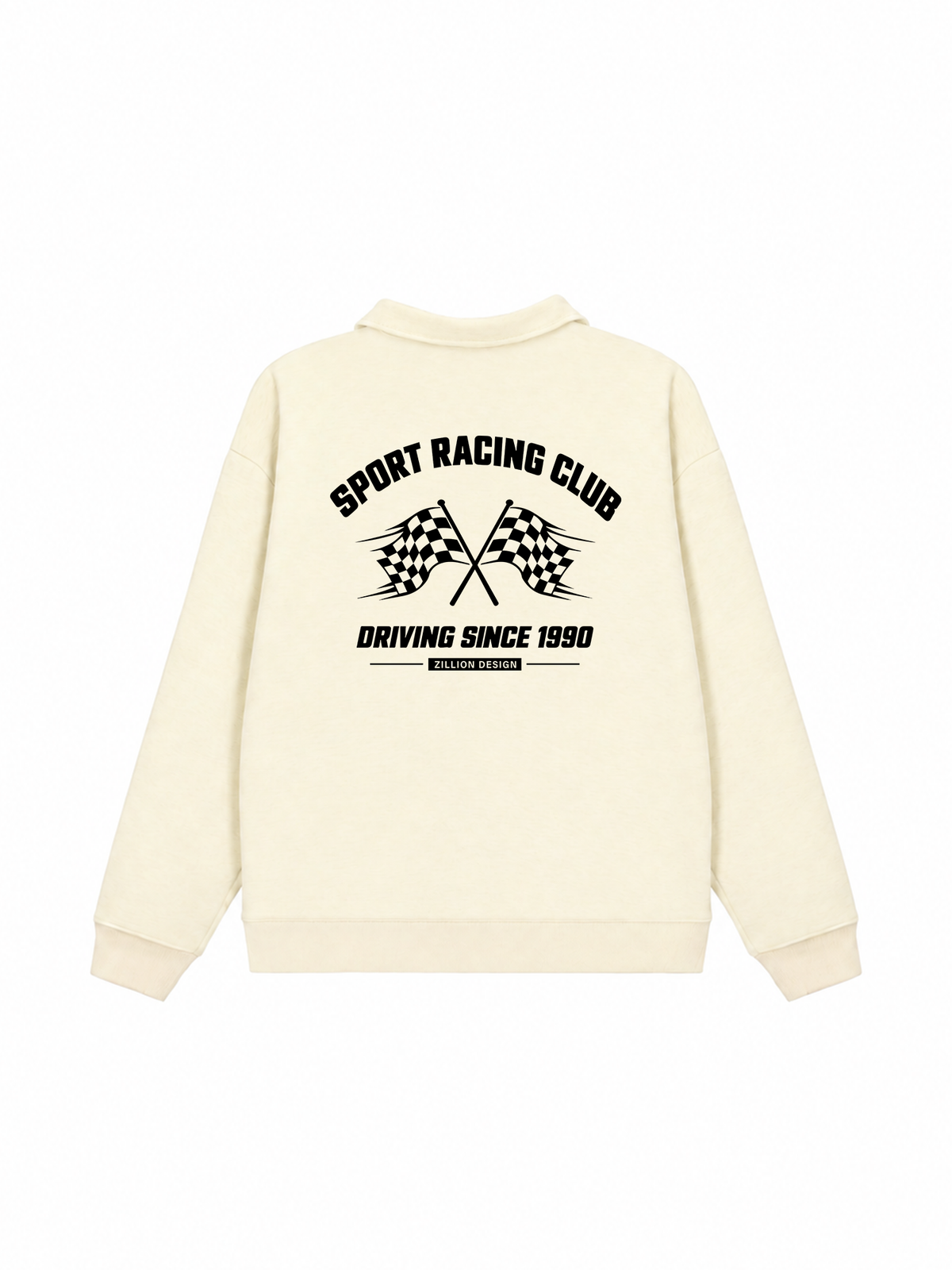 Áo Sweater Polo Nỉ Hai Da Sport Racing Club