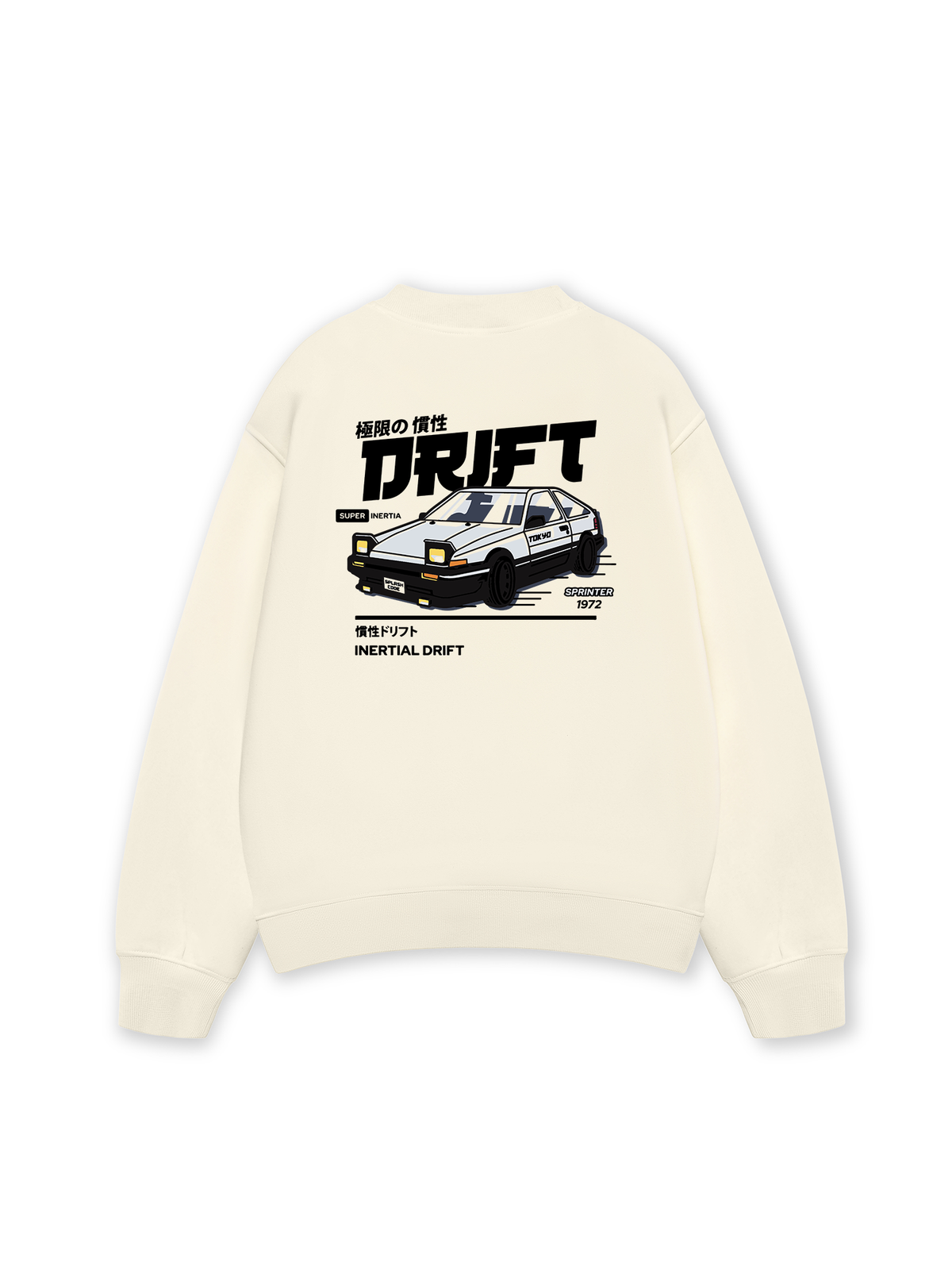Áo Sweater Nỉ Hai Da Car Drift