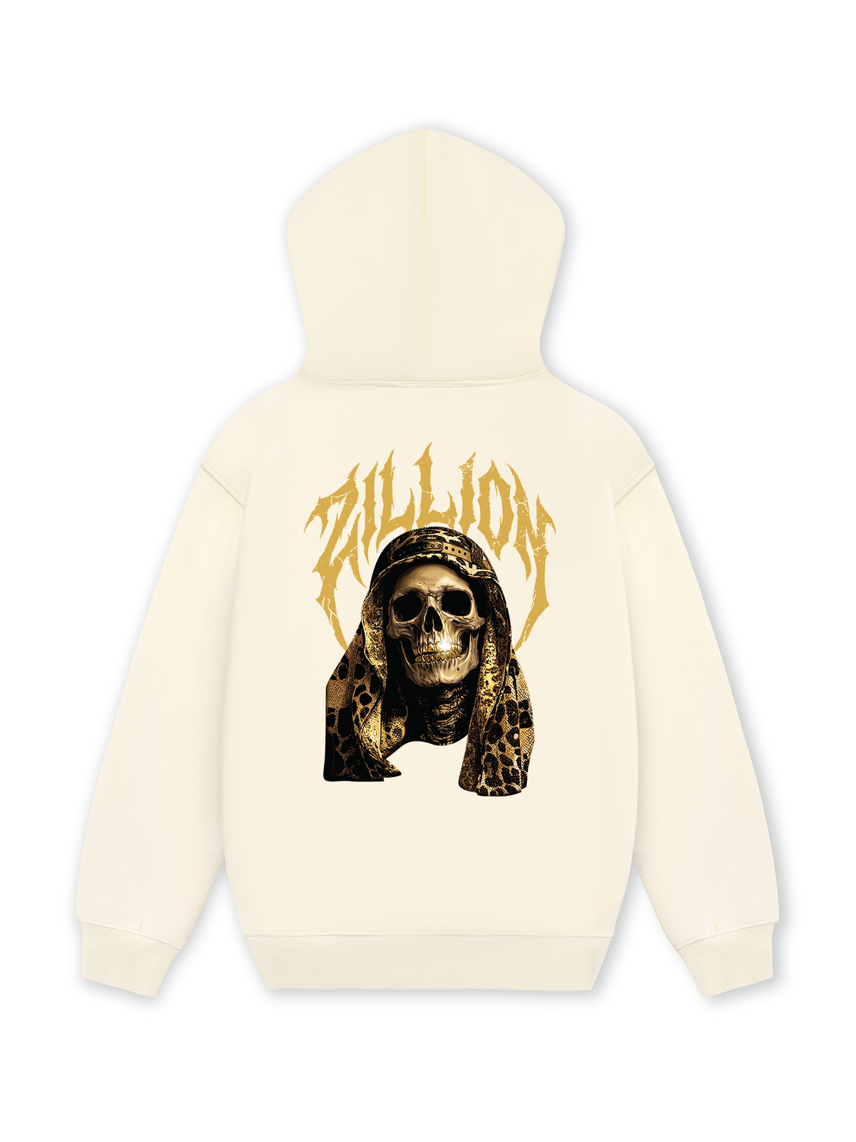 Áo Hoodie Nỉ Hai Da Golden Skull