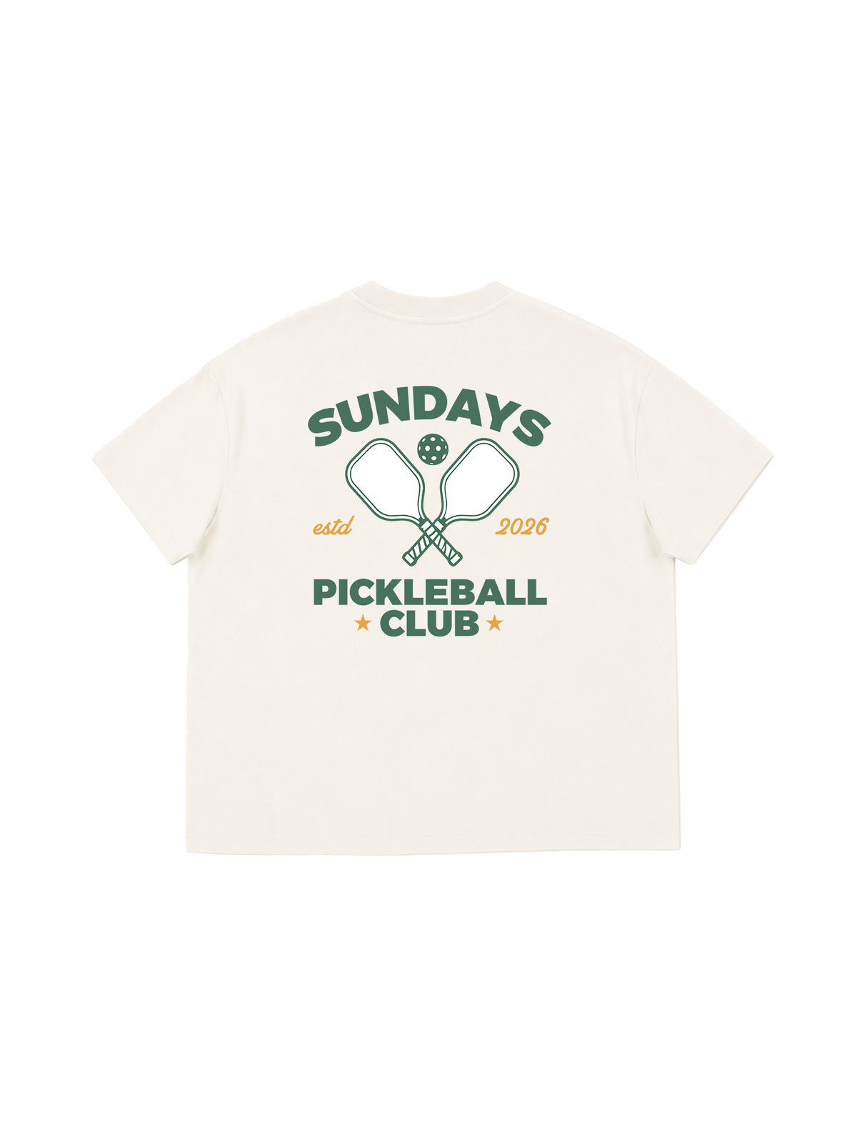 Áo Thun Boxy Sundays Pickleball Club