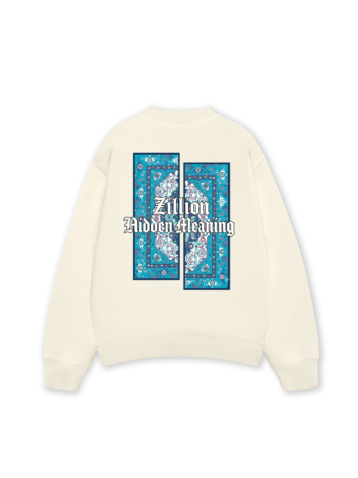 Áo Sweater Nỉ Hai Da Zillion Blue Rug