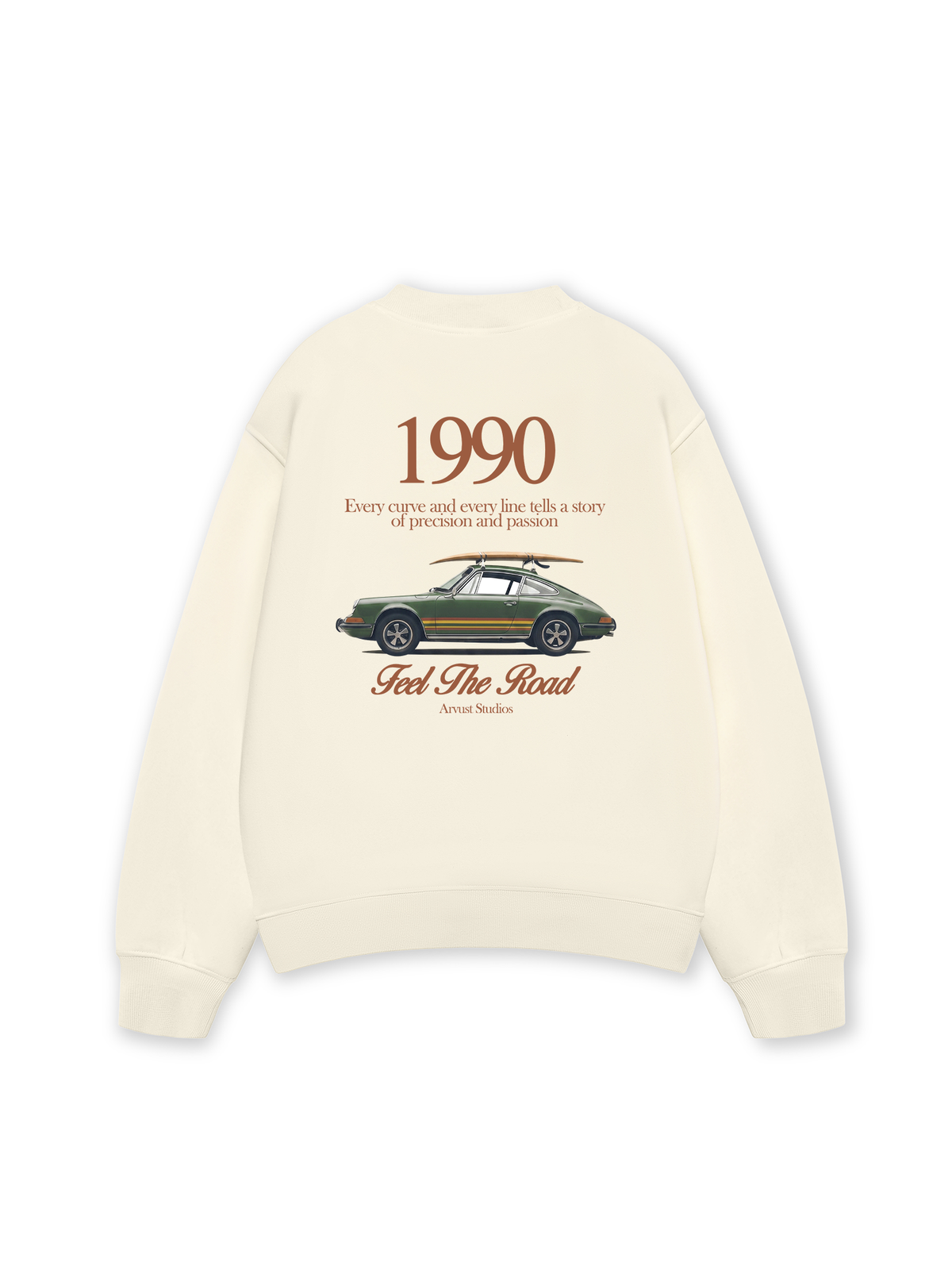 Áo Sweater Nỉ Hai Da Car Feel The Road