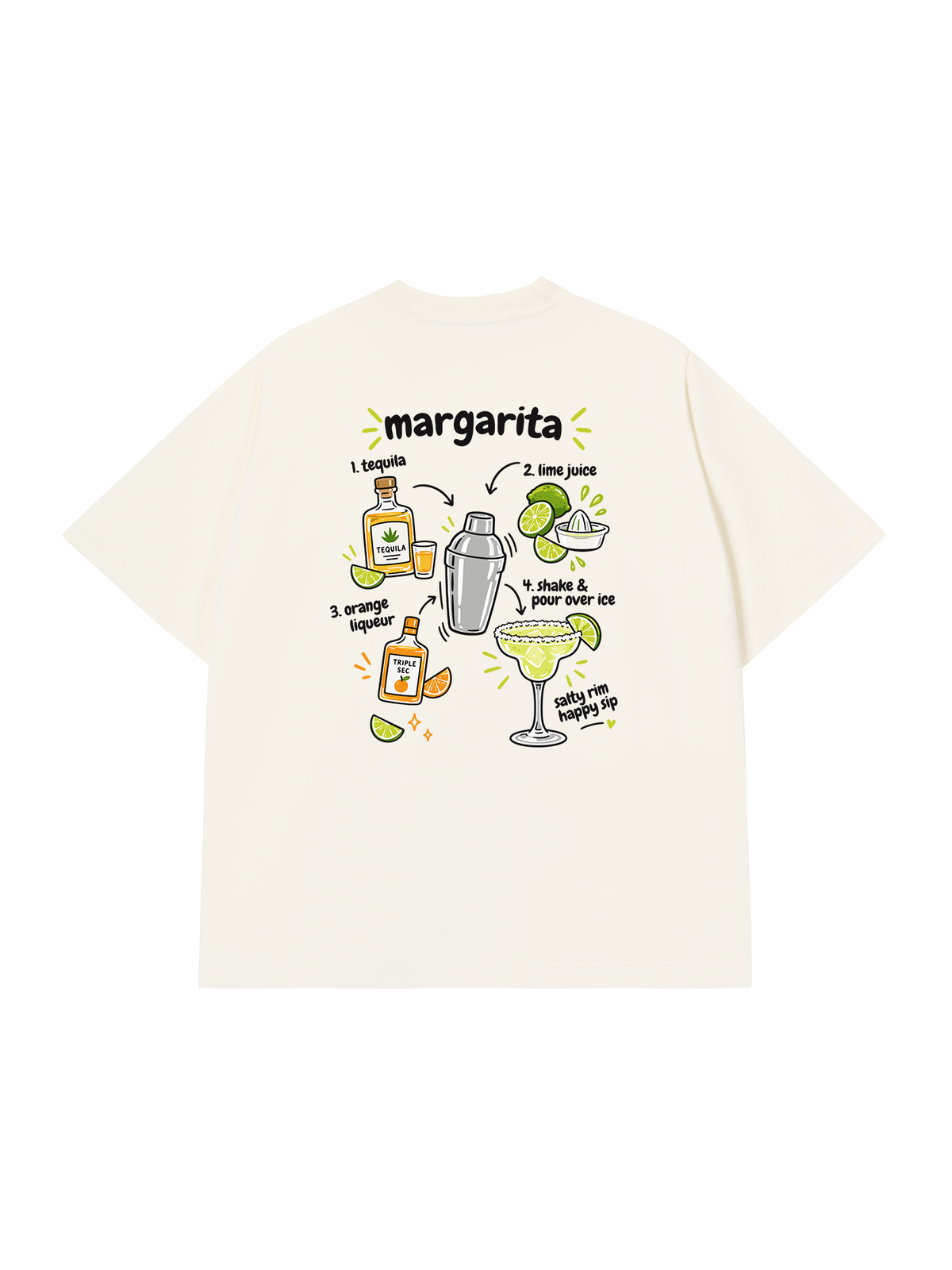 Áo Thun Relaxed Fit Margarita Happy Sip