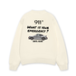 Áo Sweater Nỉ Hai Da Car What Is Your Emergency