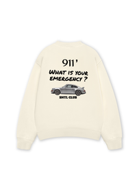 Áo Sweater Nỉ Hai Da Car What Is Your Emergency