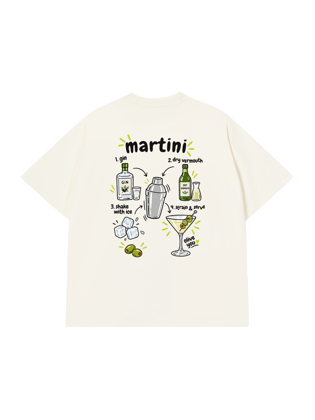 Áo Thun Relaxed Fit Martini Olive You