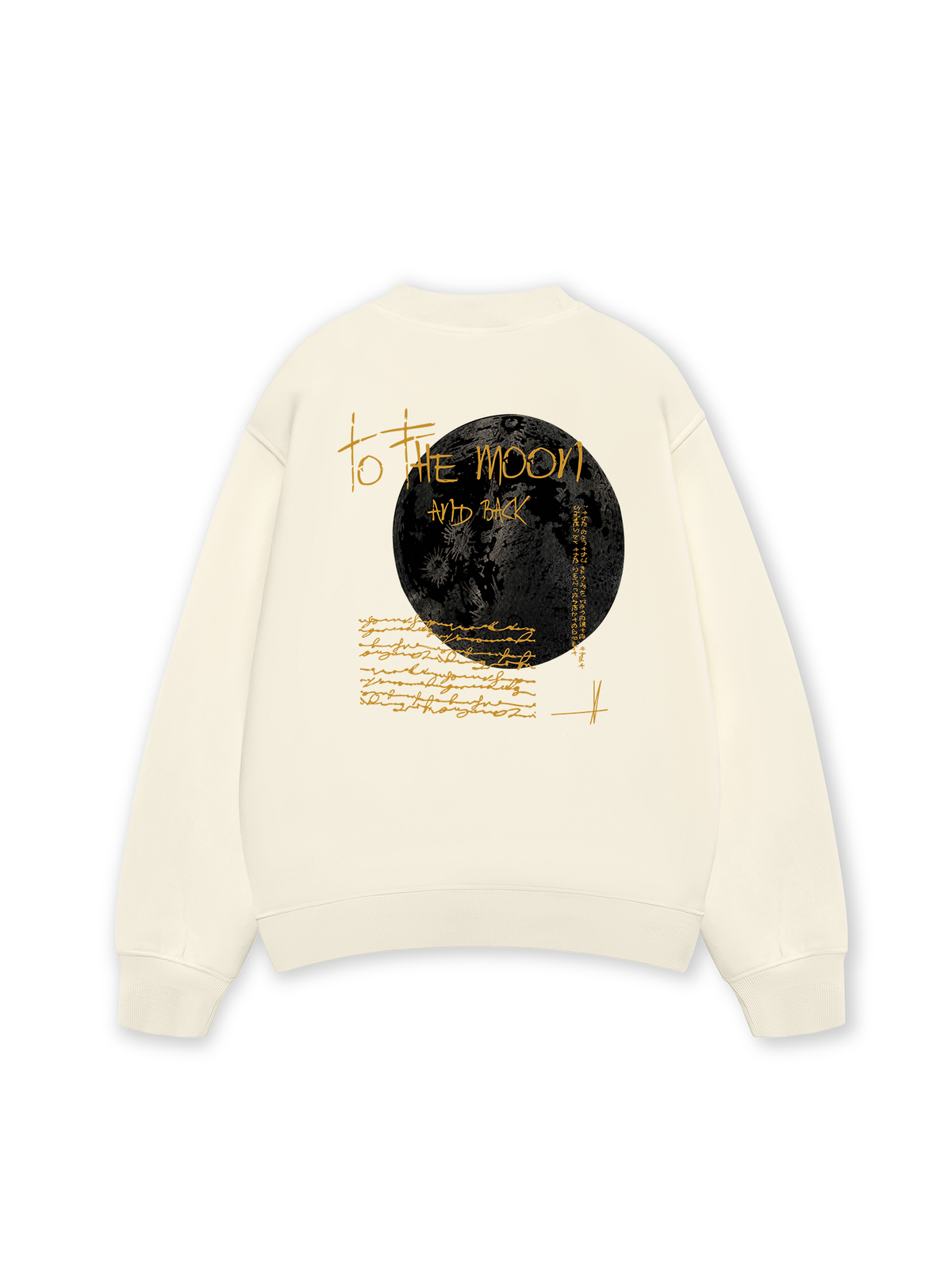 Áo Sweater Nỉ Hai Da  To The Moon