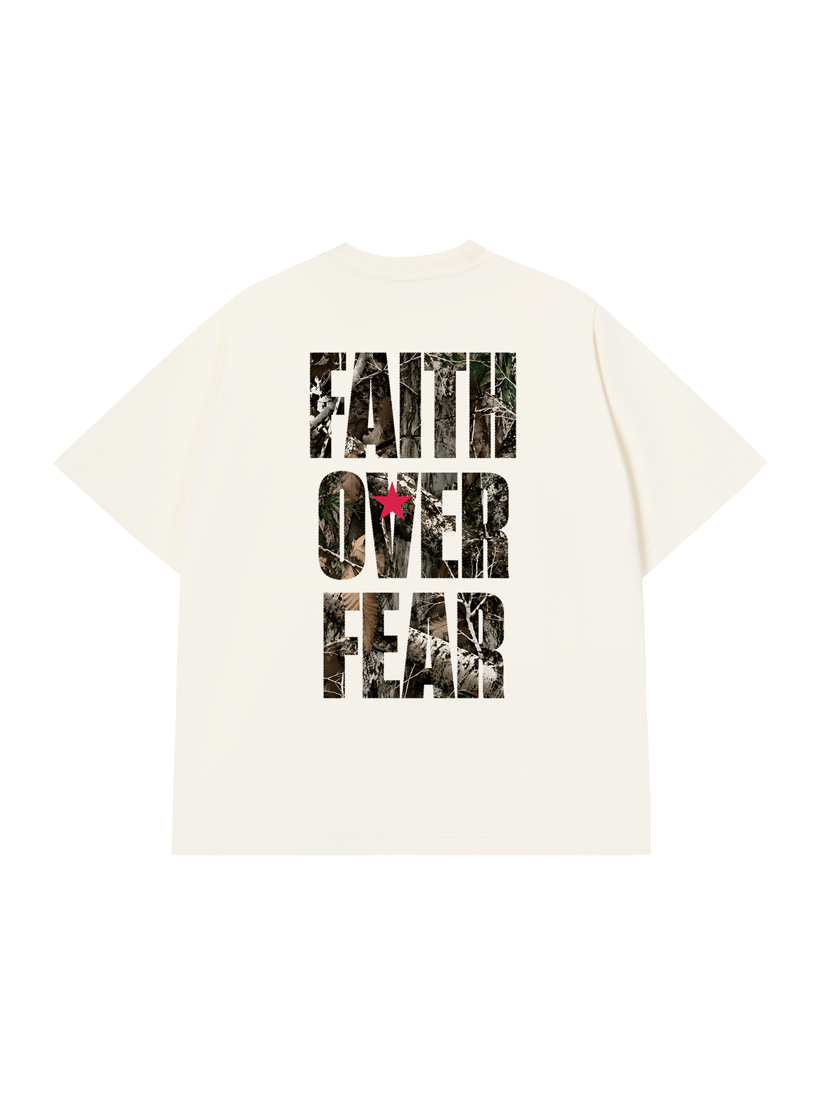Áo Thun Relaxed Fit Faith Over Fear