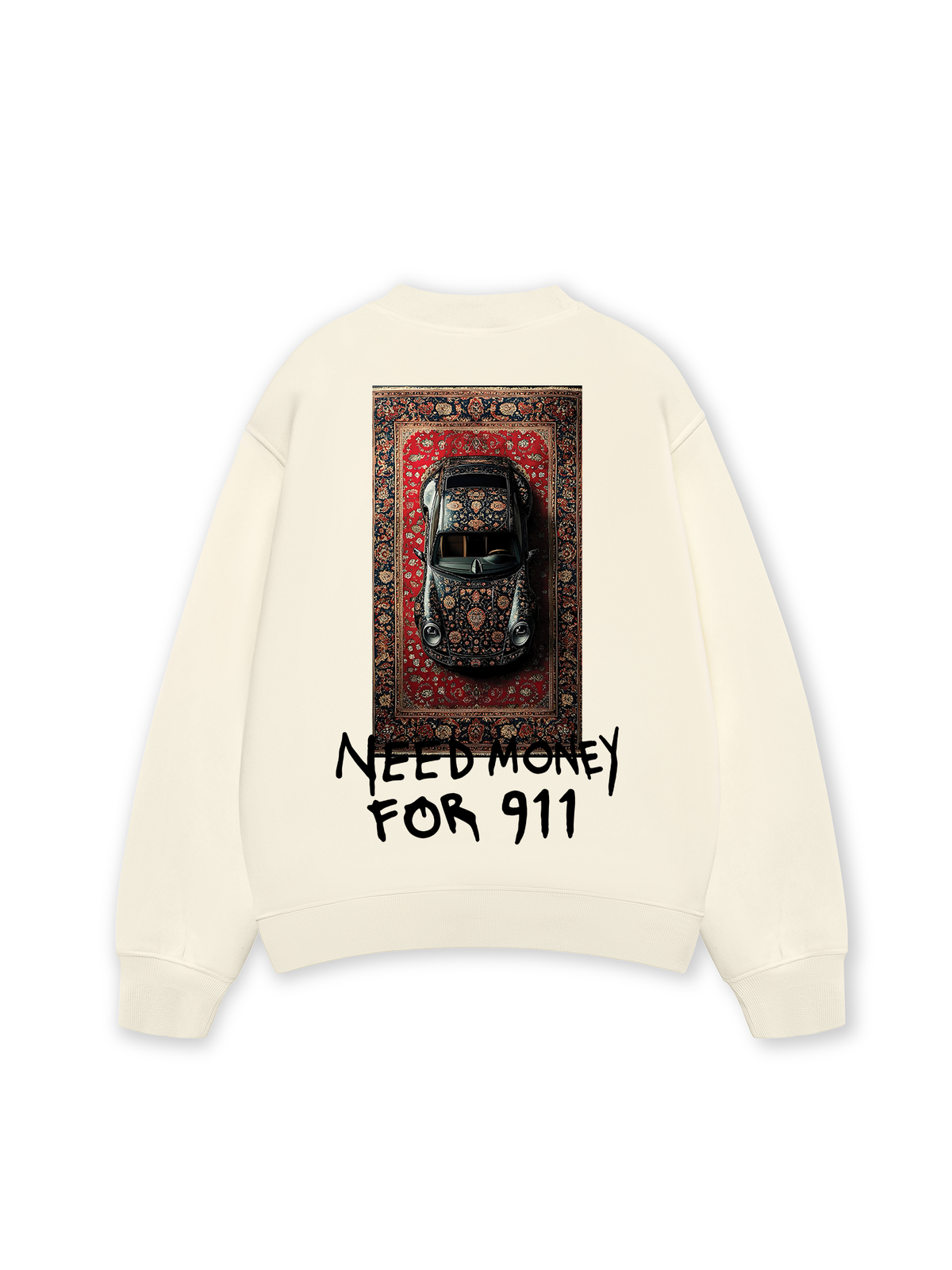 Áo Sweater Nỉ Hai Da Need Money For 911