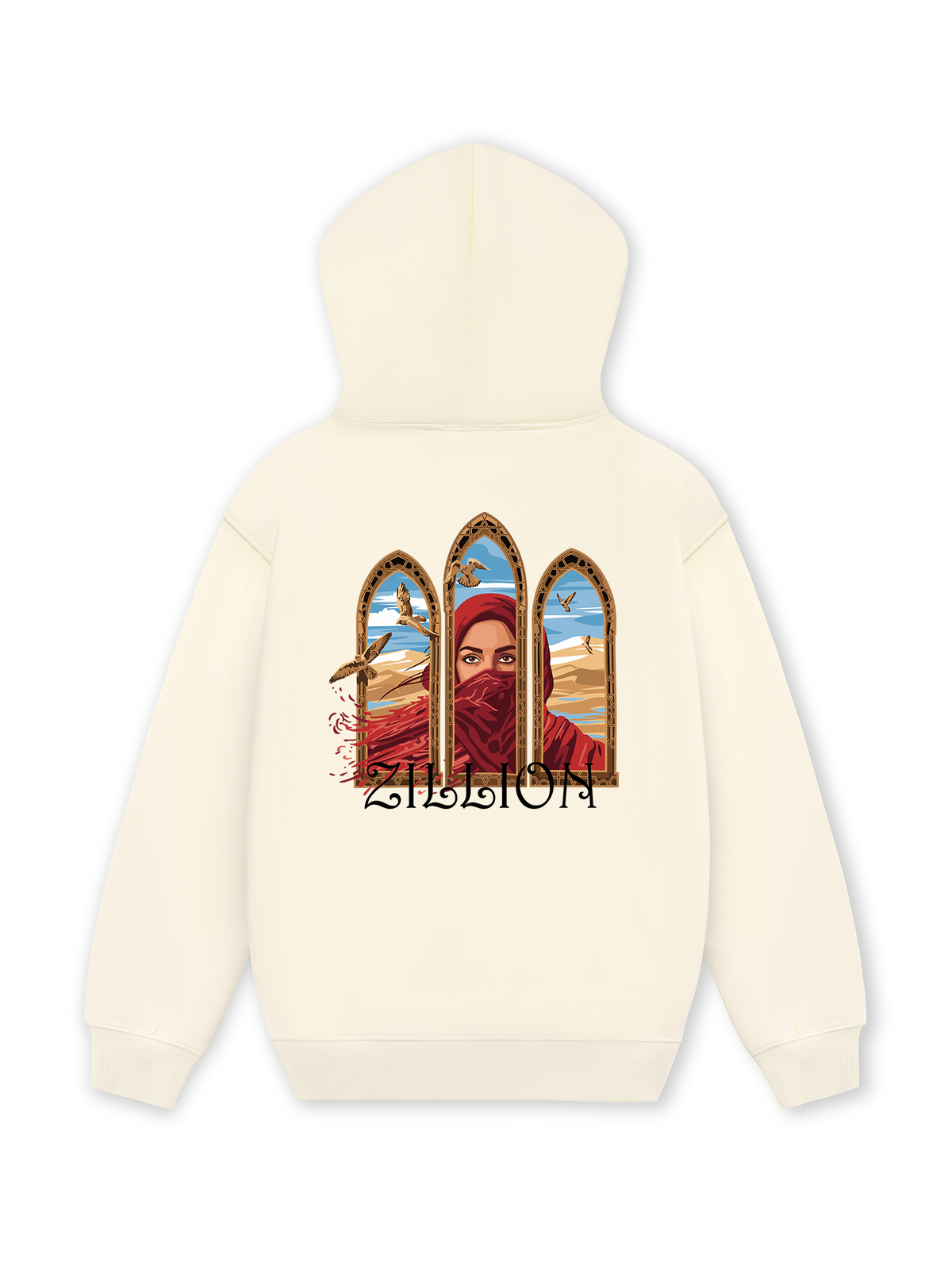 Áo Hoodie Nỉ Hai Da Desert Gaze