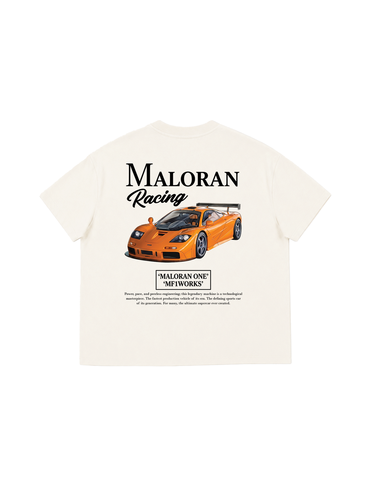 Áo Thun Boxy Car Maloran Racing