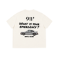 Áo Thun Boxy Car What Is Your Emergency