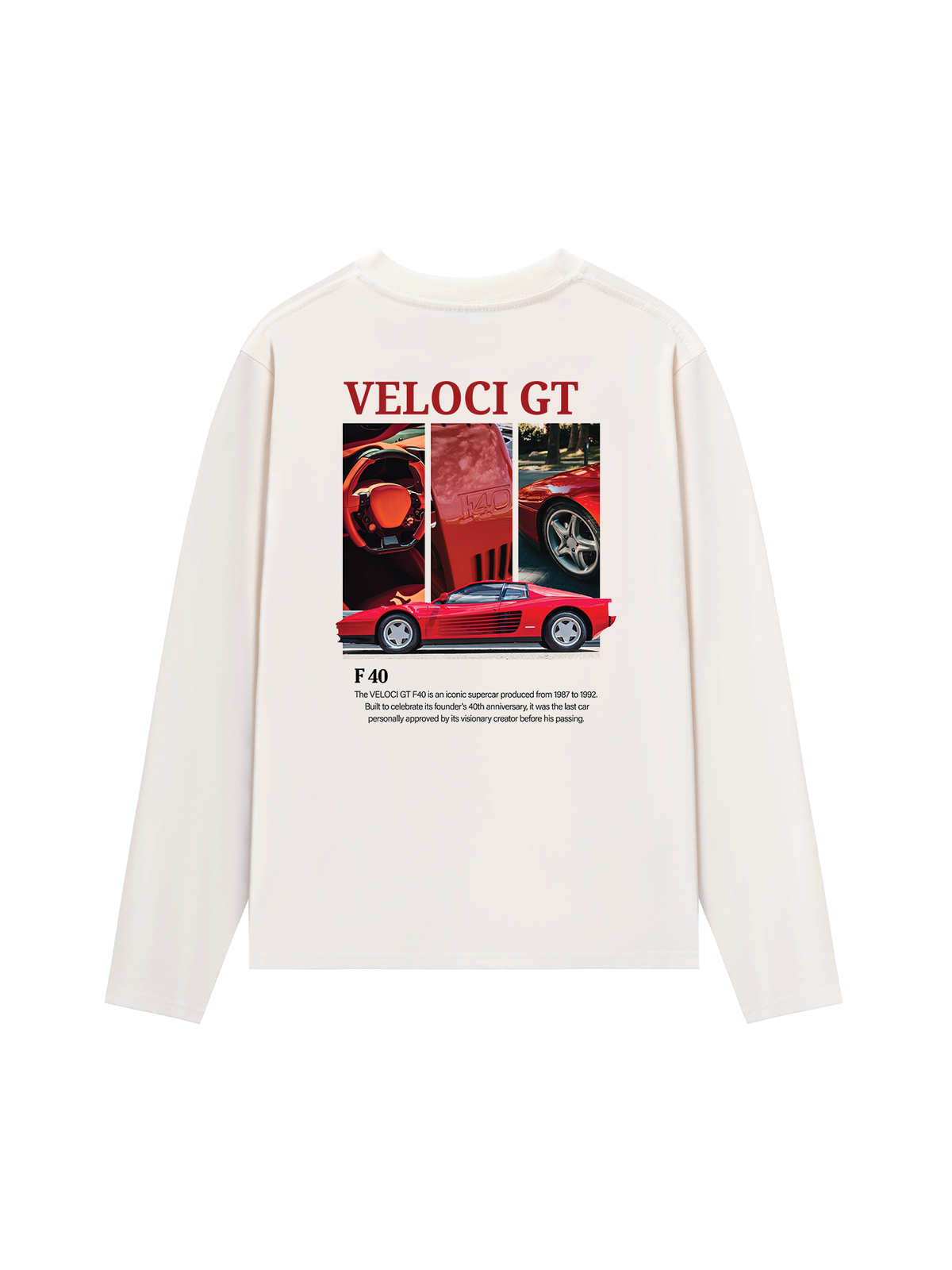 Áo Thun Dài Tay Car Veloci GT F40
