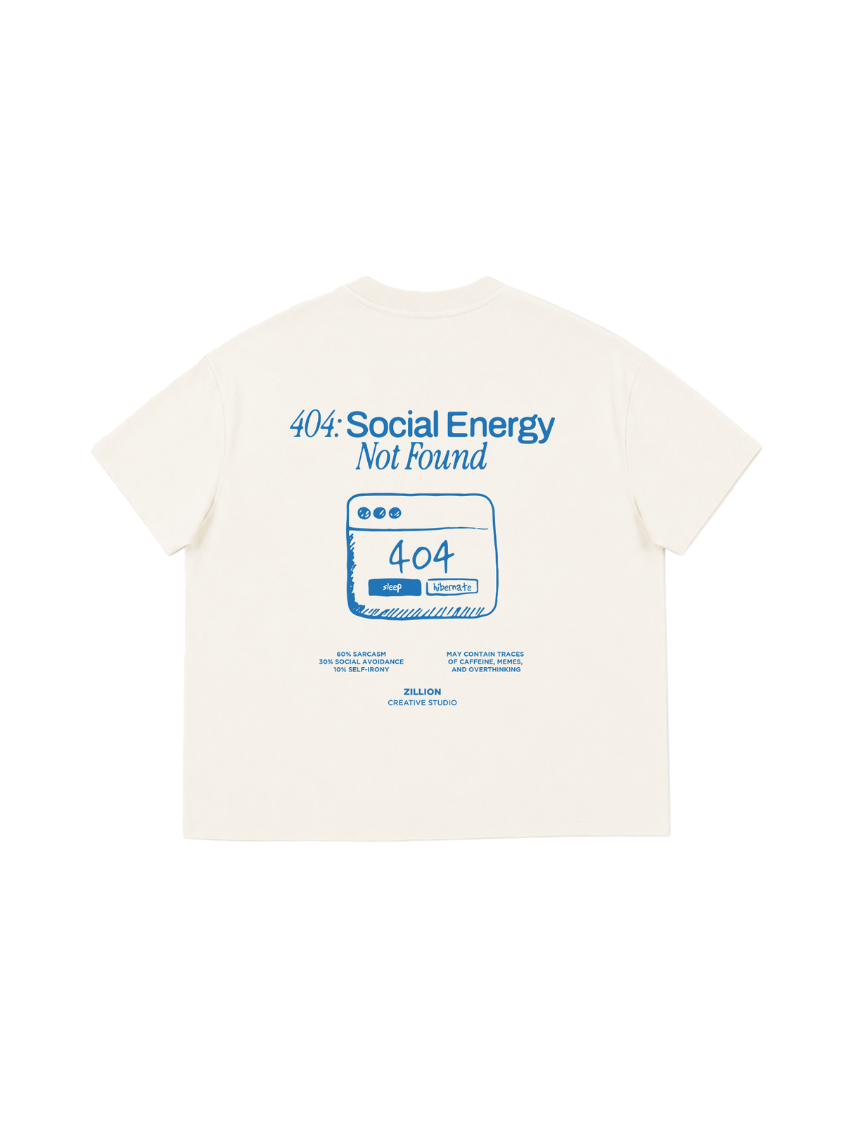Áo Thun Boxy Social Energy Not Found