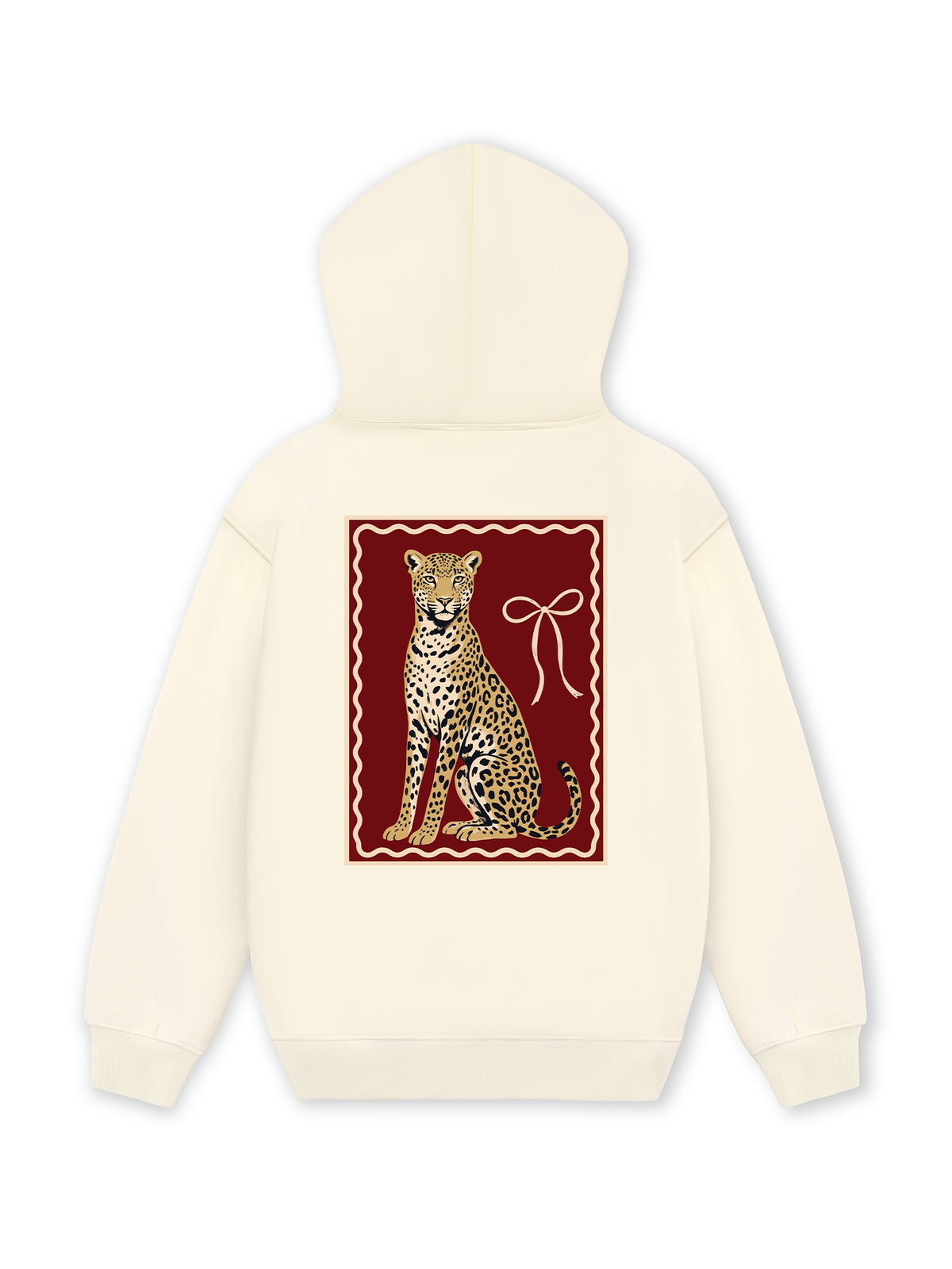 Áo Hoodie Nỉ Hai Da Sitting Leopard