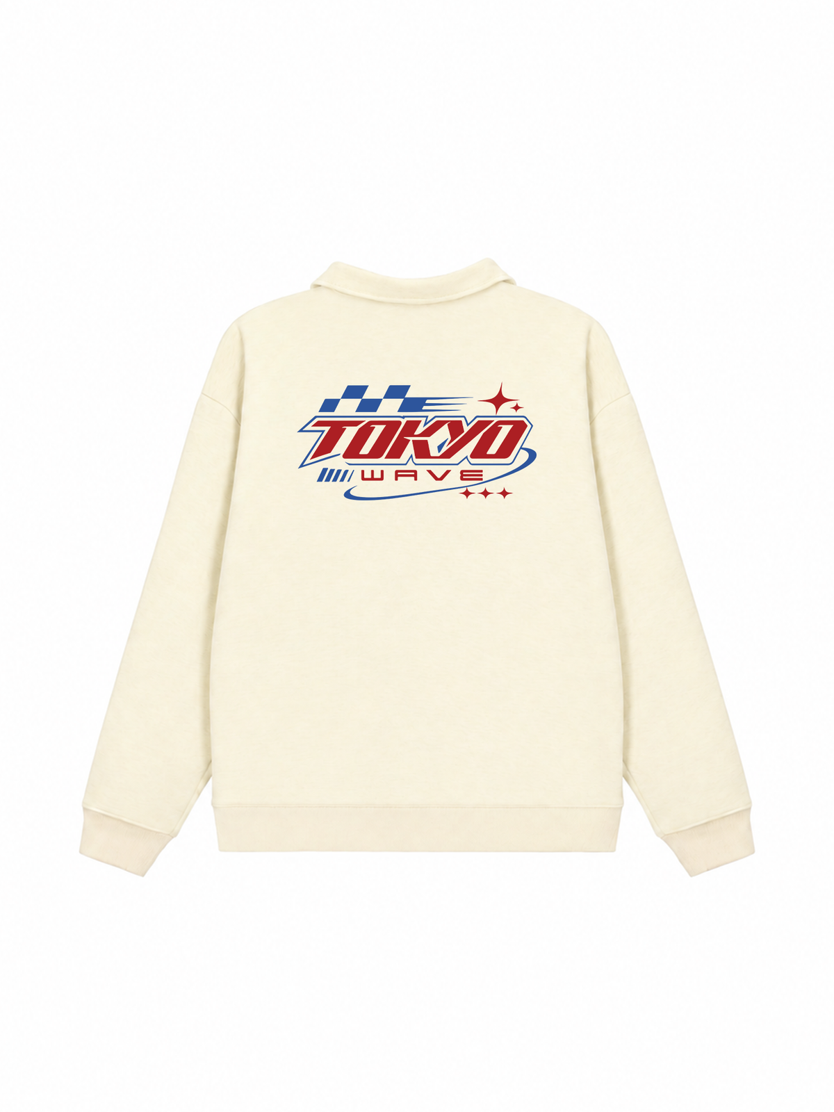 Áo Sweater Polo Nỉ Hai Da Tokyo Wave