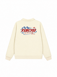Áo Sweater Polo Nỉ Hai Da Tokyo Wave