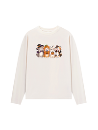 Áo Thun Dài Tay Meow Halloween